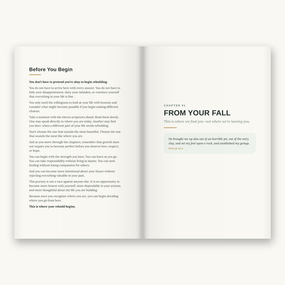 Self Rebuilding: A Book to Rebuild Your Life