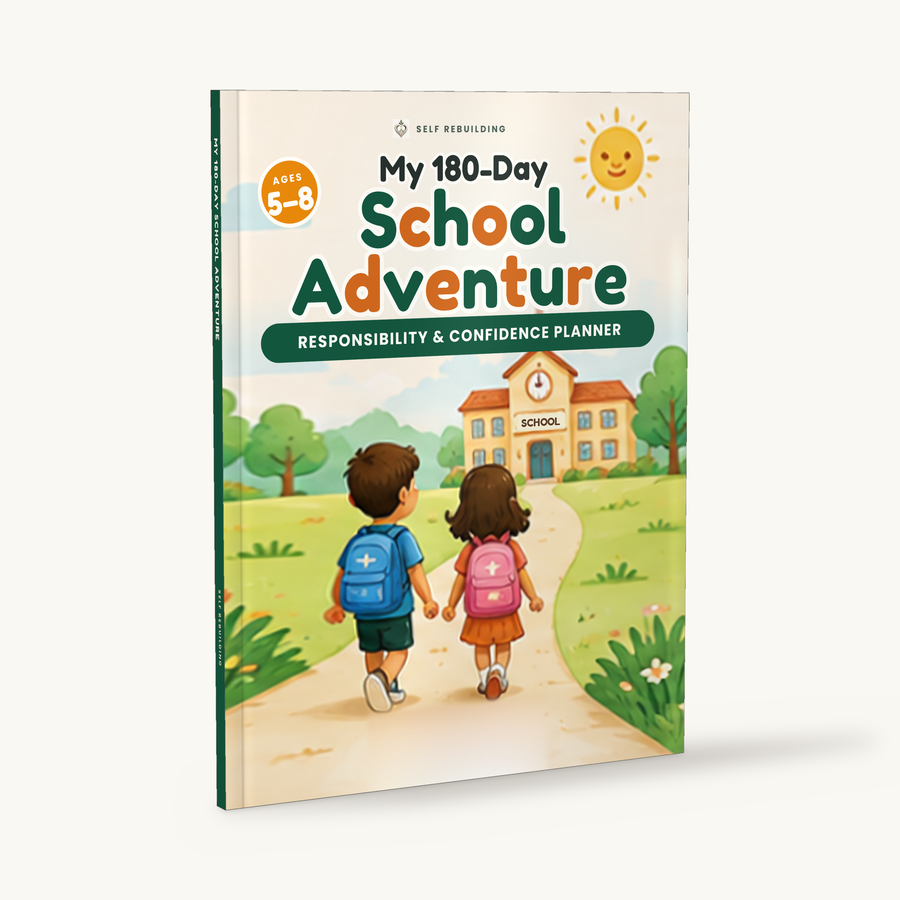 My 180-Day School Adventure – Responsibility & Confidence Planner for Ages 4–7