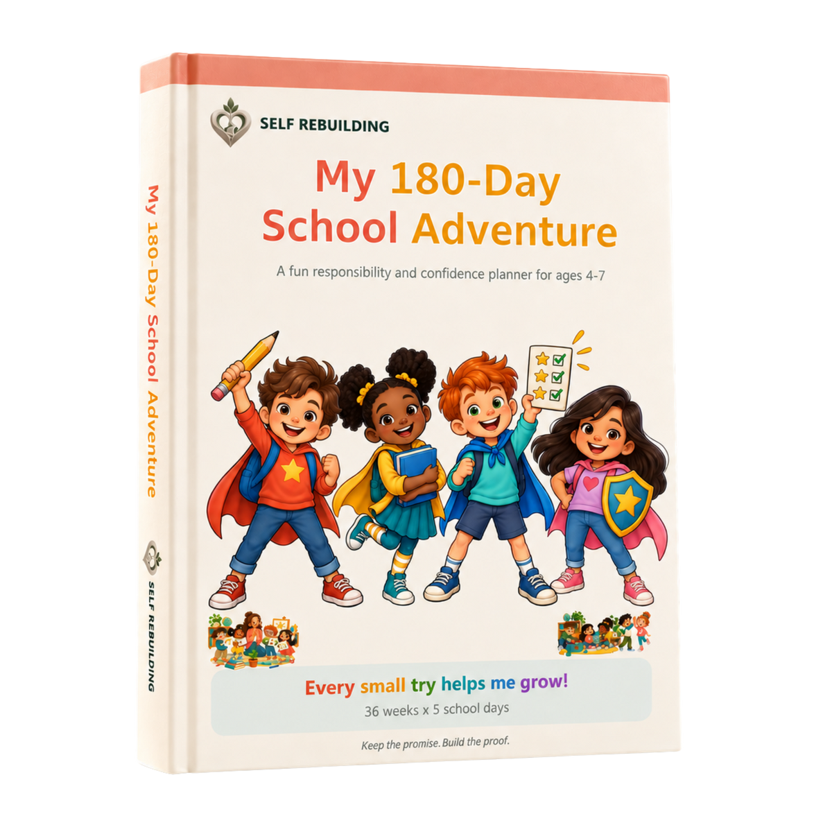 My 180-Day School Adventure – Responsibility & Confidence Planner for Ages 4–7